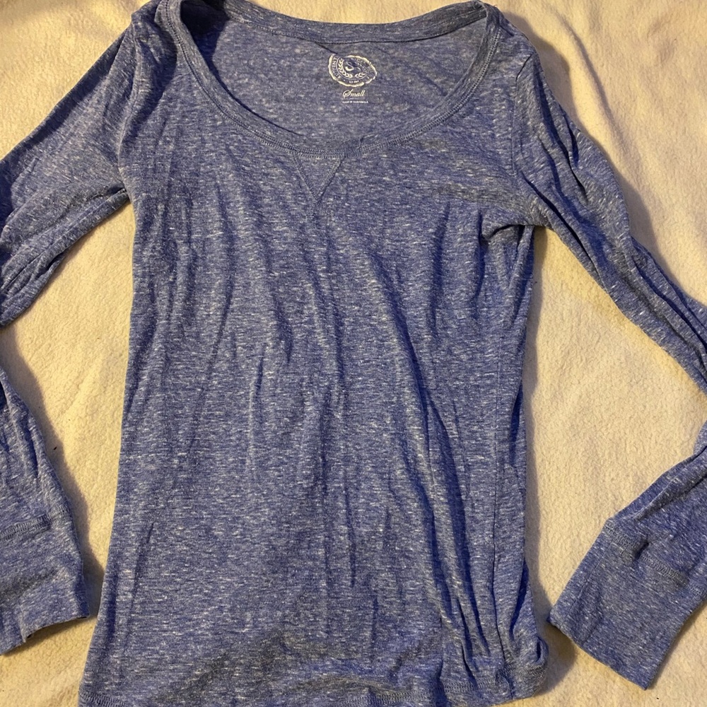 Blue Marble Basic Long Sleeve Tee S